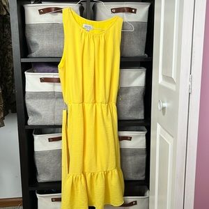 Yellow dress brand Tahari size 12